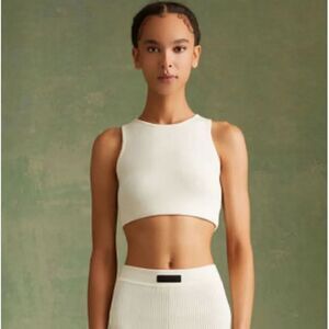 Fear of God ESSENTIALS Off-White Patch Tank Top XL $75